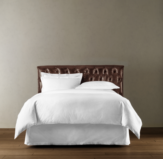 Chesterfield Leather Panel Headboard