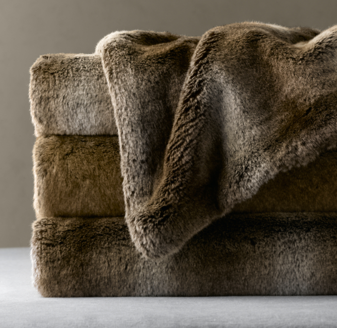 Mink Faux Fur Throw