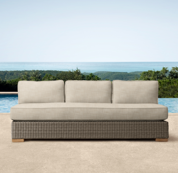 75" Biscayne Armless Sofa Cushion