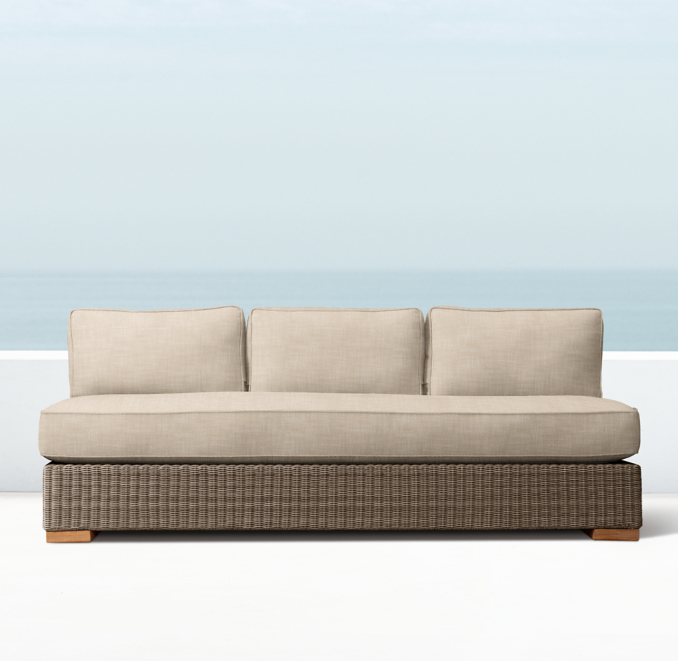 75" Biscayne Armless Sofa