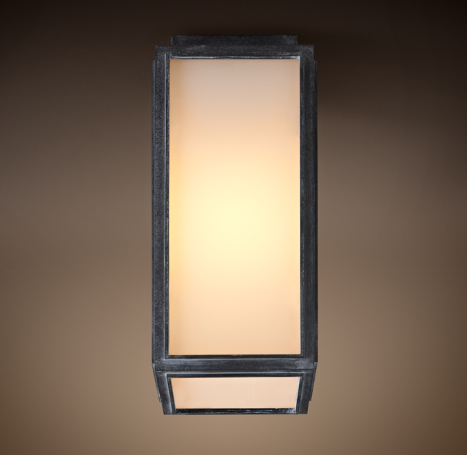 Union Filament Narrow Flushmount Milk Glass