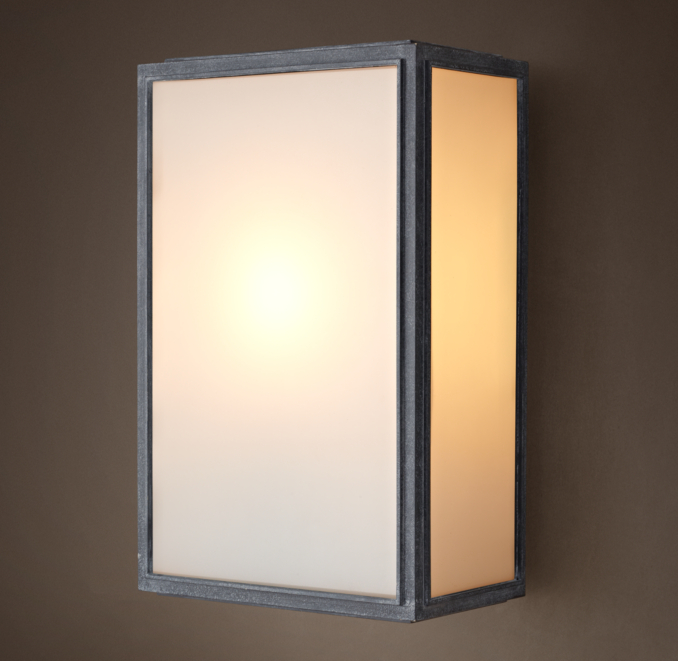 Union Filament Wide Sconce Milk Glass
