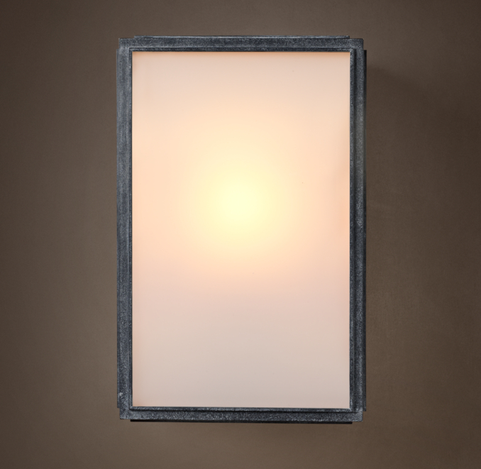 Union Filament Wide Sconce Milk Glass