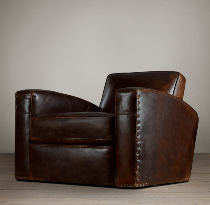 Library Leather Swivel Chair
