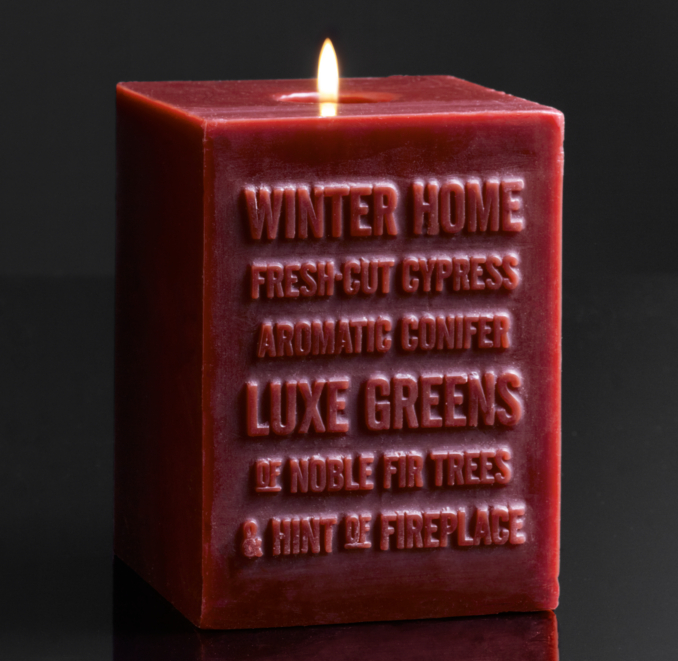 Winter Home Pillar Candle