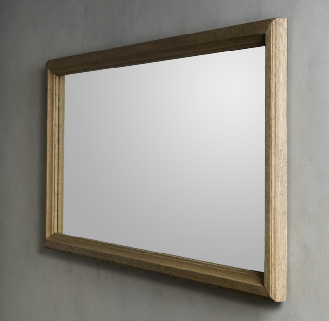 Weathered Oak Rectangular Mirror