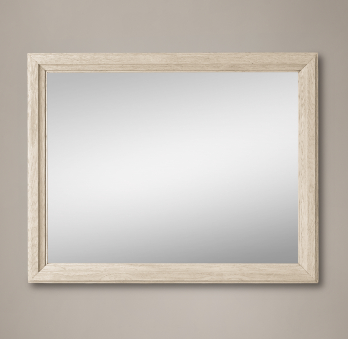 Weathered Oak Rectangular Mirror