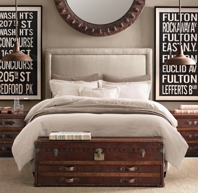Vintage-Washed Belgian Linen Bedding Collection