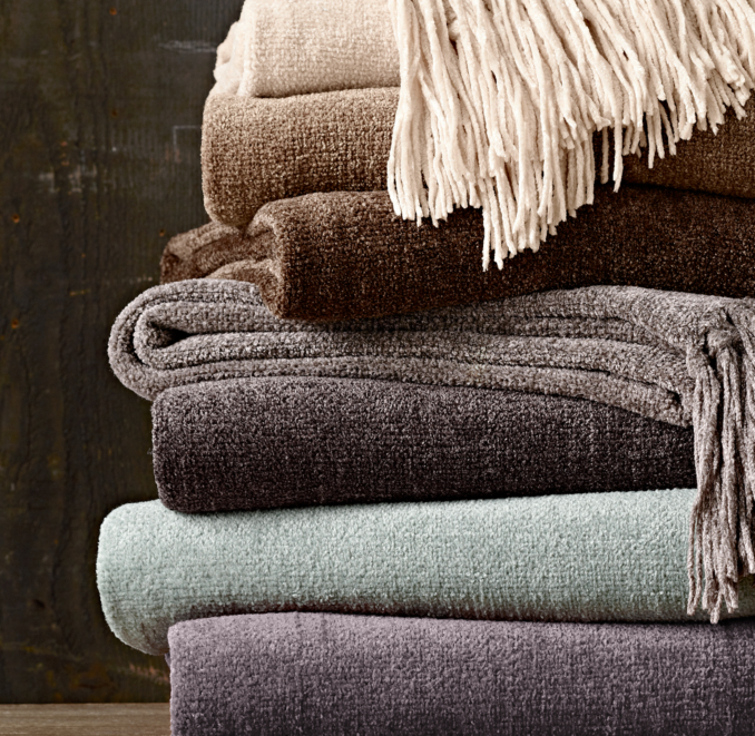 Chenille Throws - Solid