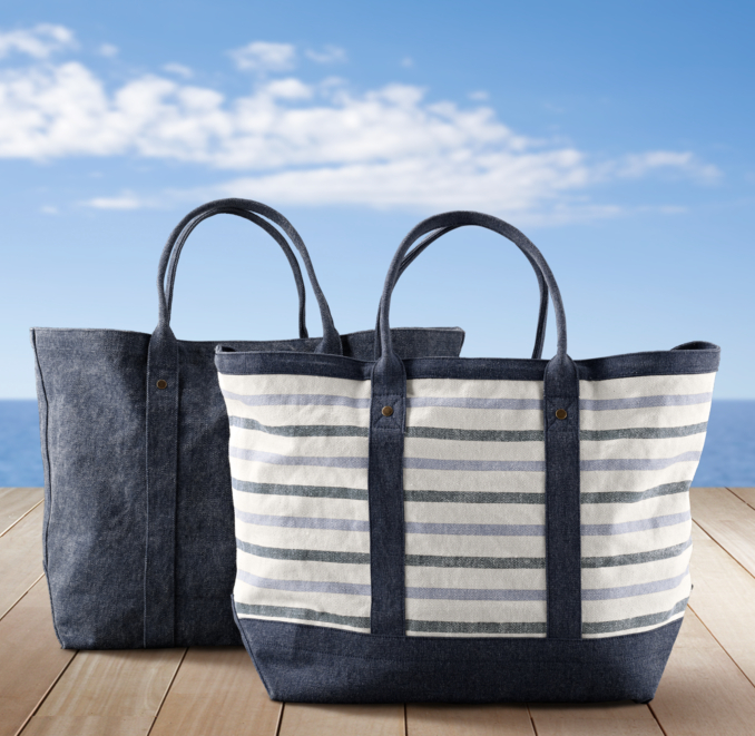 Côte d'Azur Beach Tote Collection Navy