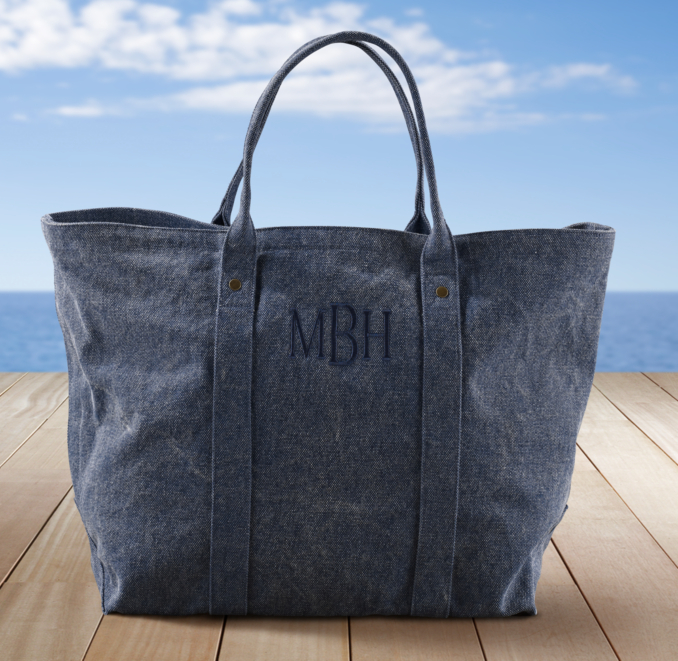 Côte d'Azur Beach Tote Collection Navy