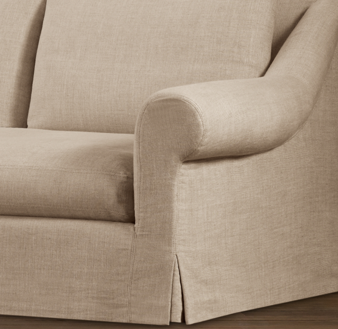 Belgian Roll Arm Slipcovers