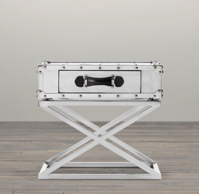 Trans-Atlantic Steamer Trunk Side Table (Set of 2)