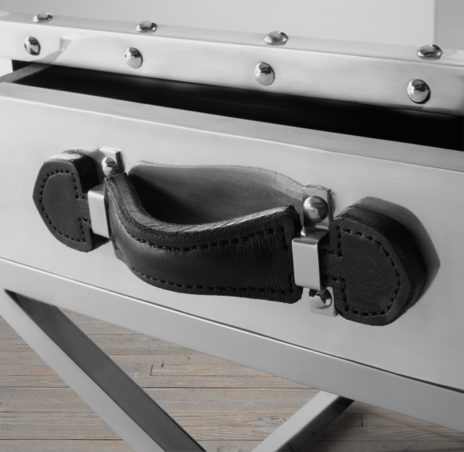Trans-Atlantic Steamer Trunk Side Table
