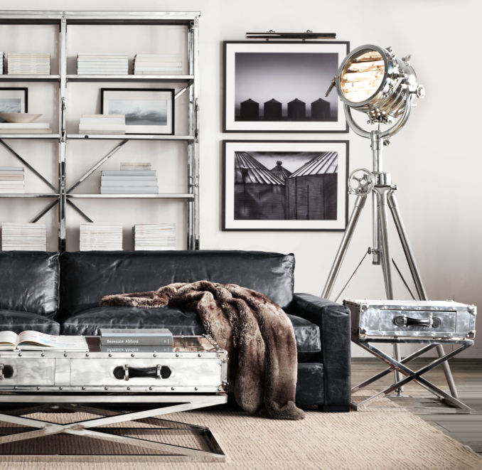 Trans-Atlantic Steamer Trunk Side Table