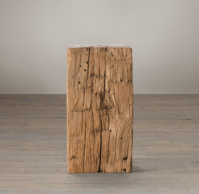 Salvaged Oak Stump Table