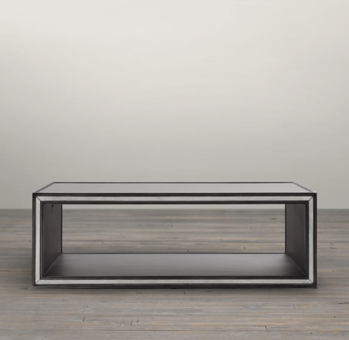 48" Strand Mirrored Coffee Table