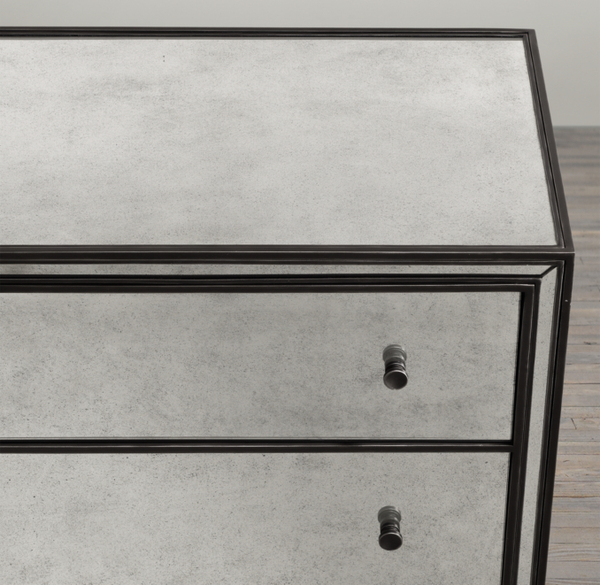 Strand Mirrored 5-Drawer Narrow Dresser