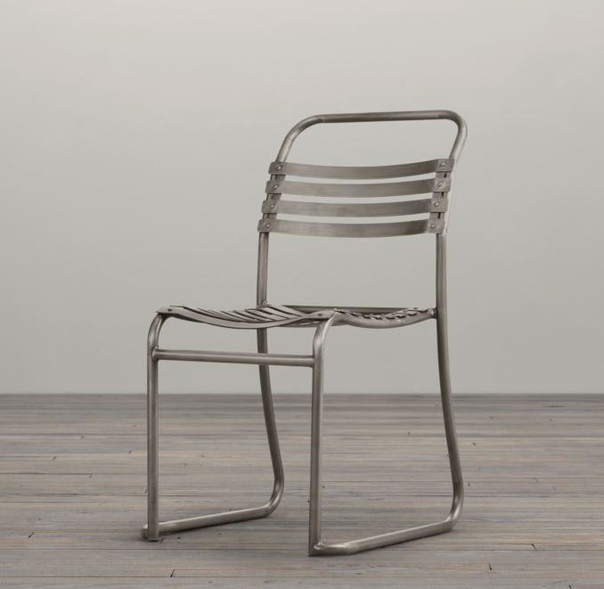 1930s Belgian Stacking Metal Chair