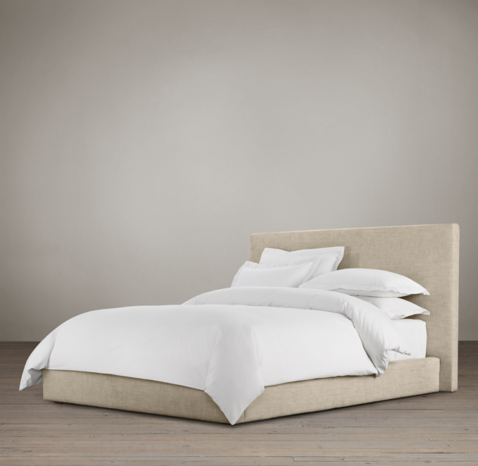 Sullivan Leather Platform 46" Bed