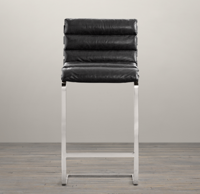 Oviedo Leather Barstool