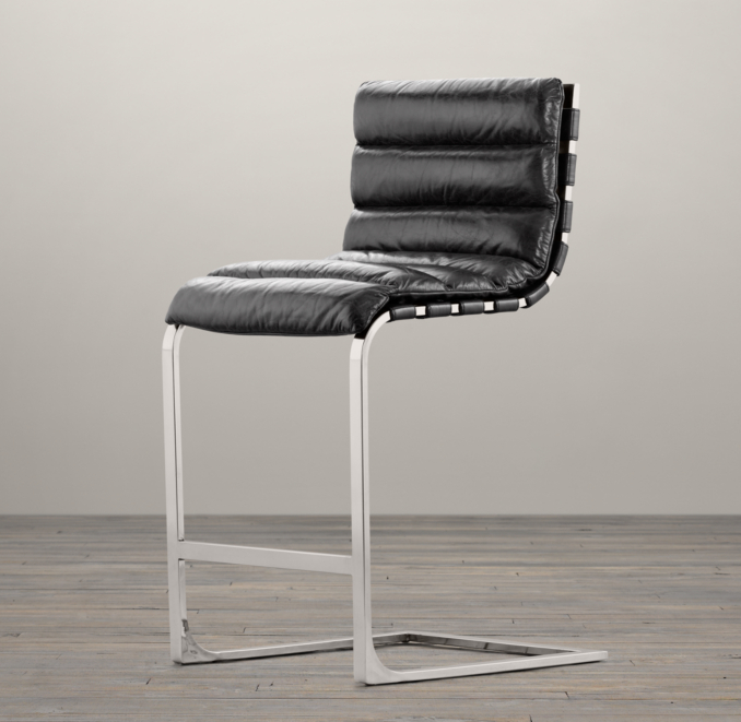 Oviedo Leather Counter Stool