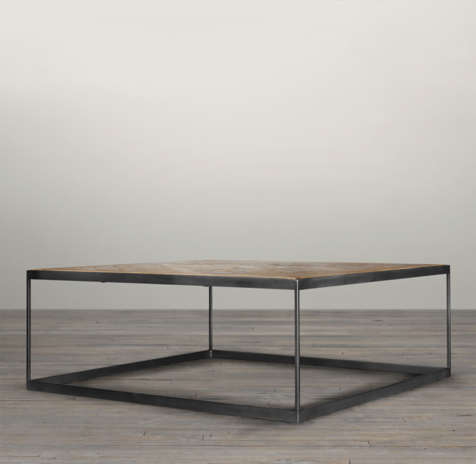 Reclaimed Oak Parquet Coffee Table