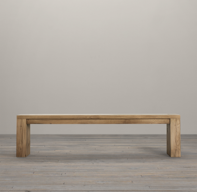 70" Parsons Reclaimed Russian Oak Bench