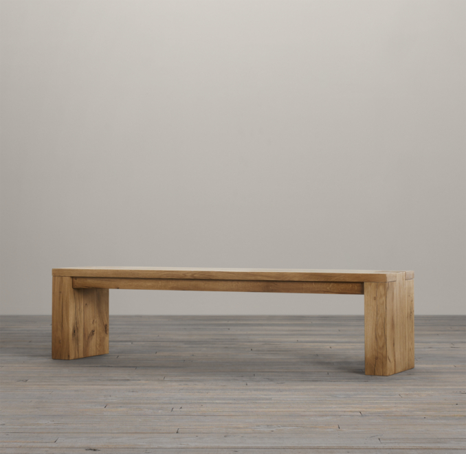70" Parsons Reclaimed Russian Oak Bench