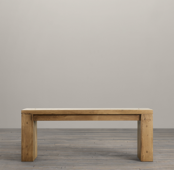47" Parsons Reclaimed Russian Oak Bench