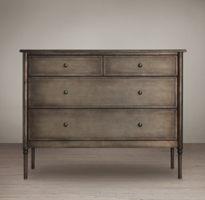 Spencer Metal 4-Drawer Dresser