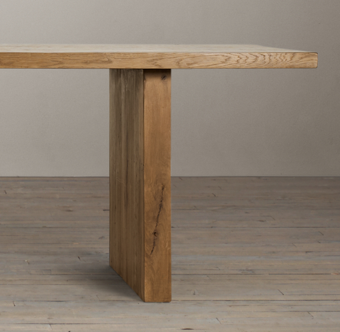 Reclaimed Russian Oak Plank Rectangular Dining Tables