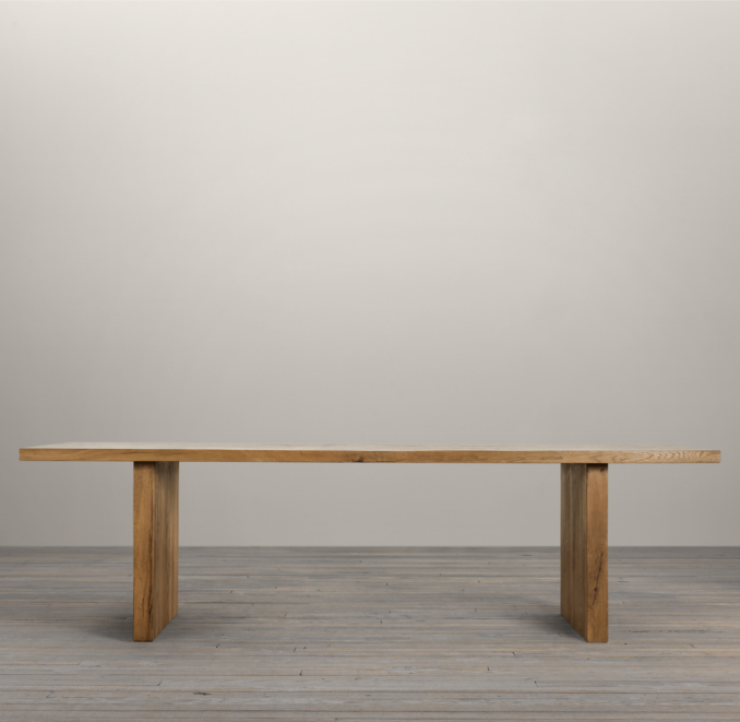 Reclaimed Russian Oak Plank Rectangular Dining Tables