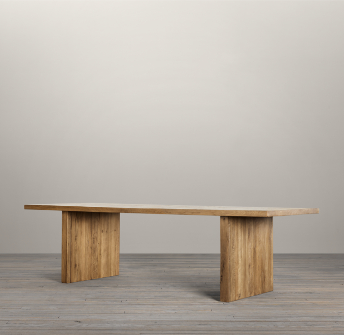 Reclaimed Russian Oak Plank Rectangular Dining Tables
