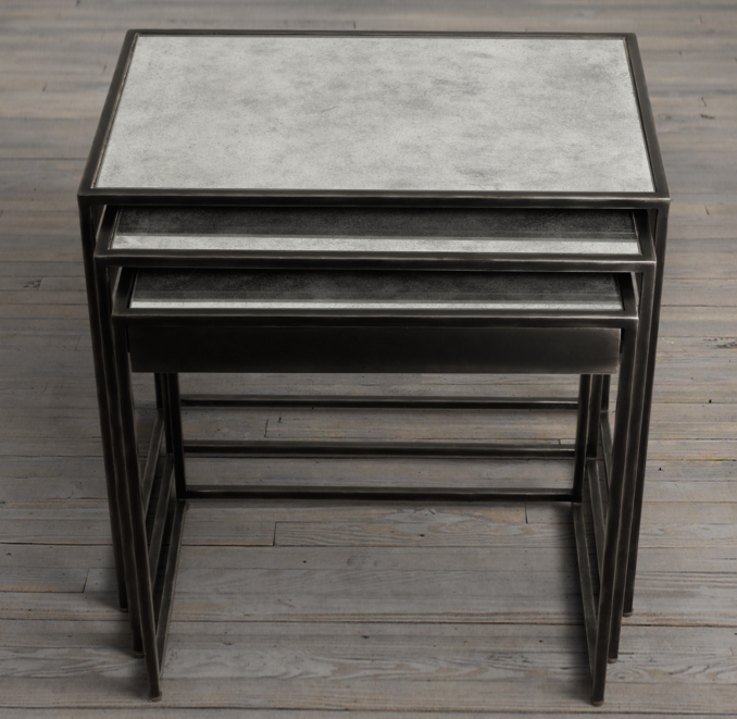 Gramercy Mirrored Nesting Side Tables