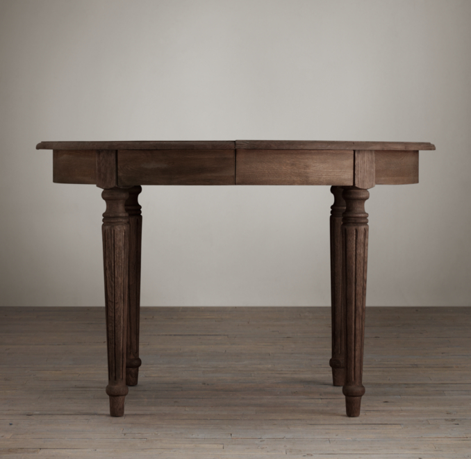 Vintage French Fluted-Leg Table