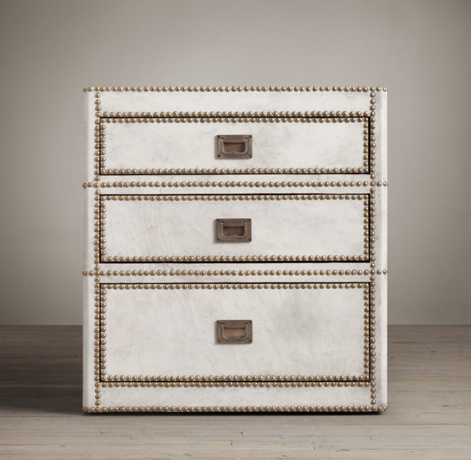 Marseilles Parchment Closed Nightstand