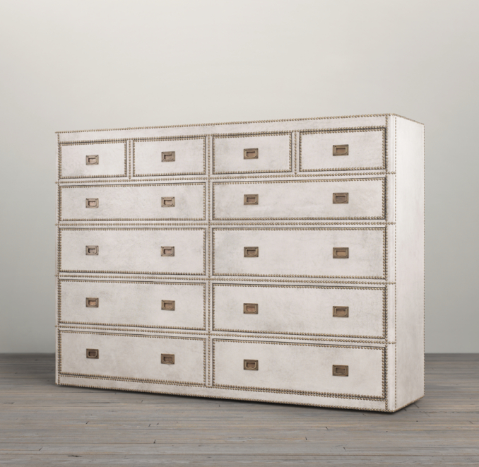 Marseilles Parchment 12-Drawer Dresser