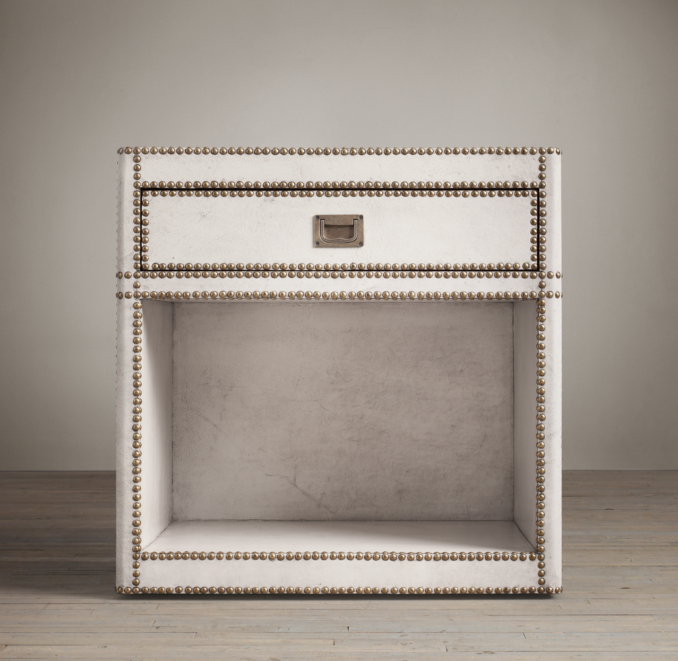 Marseilles Parchment Open Nightstand