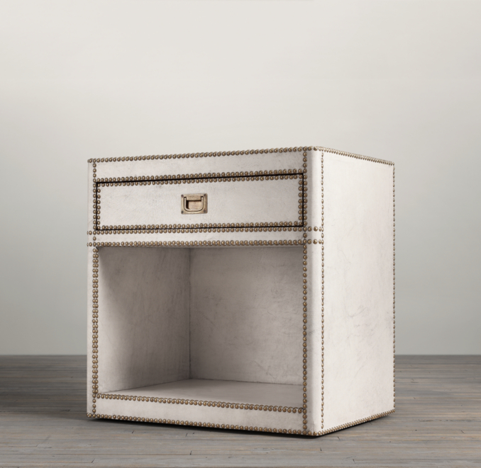 Marseilles Parchment Open Nightstand