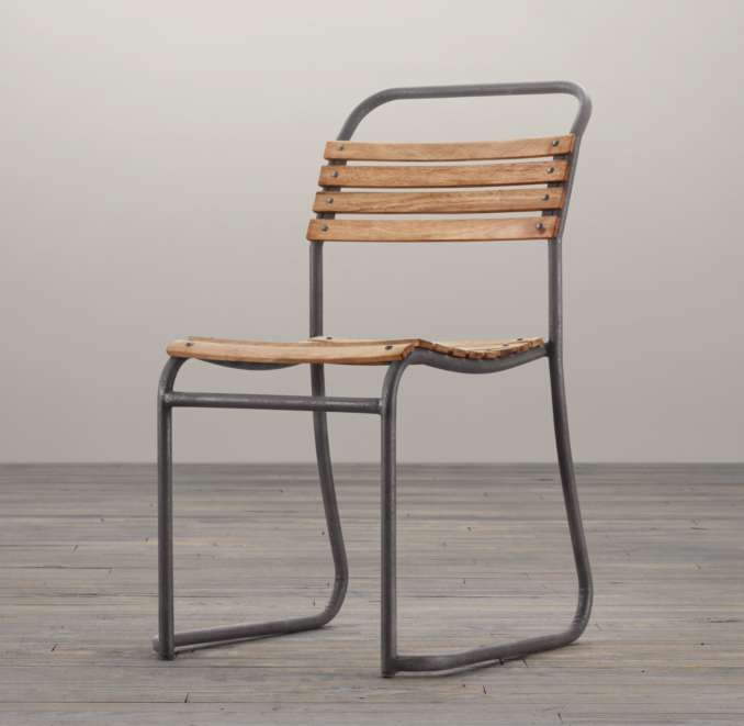 1930s Belgian Stacking Wood Chair