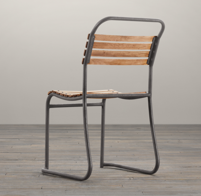 1930s Belgian Stacking Wood Chair