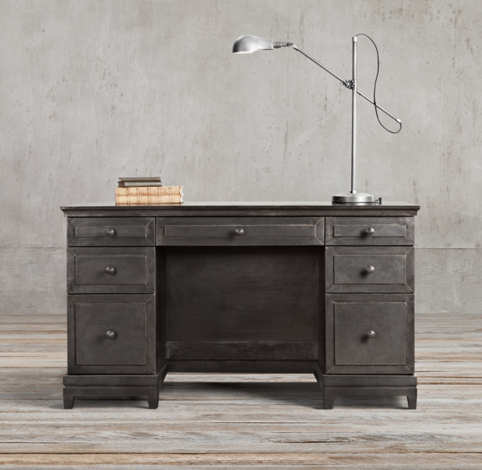 54" Zinc Desk