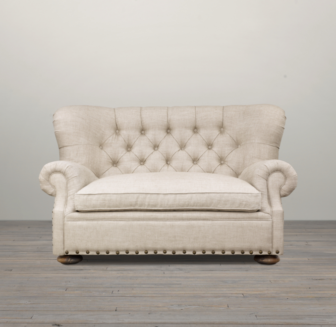 5' Churchill Upholstered Sofa with Nailheads