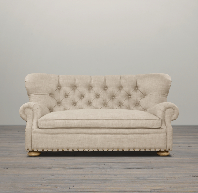 6' Churchill Upholstered Sofa with Nailheads