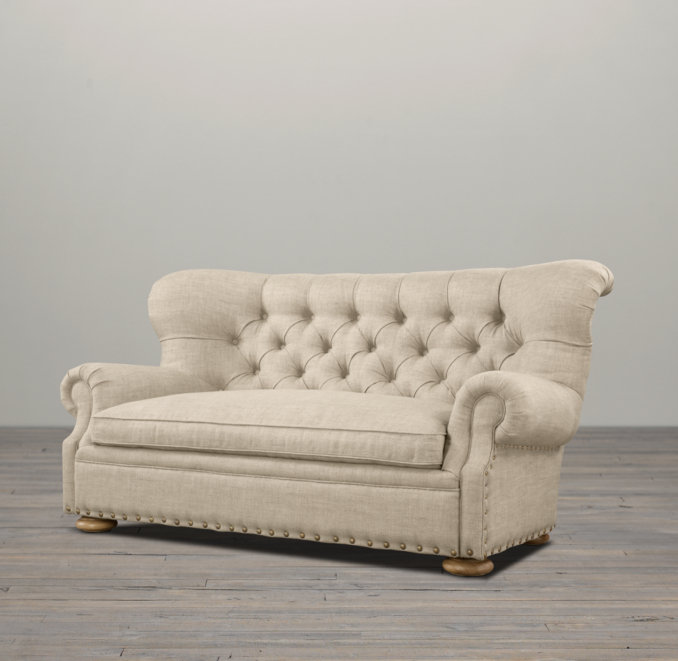 6' Churchill Upholstered Sofa with Nailheads