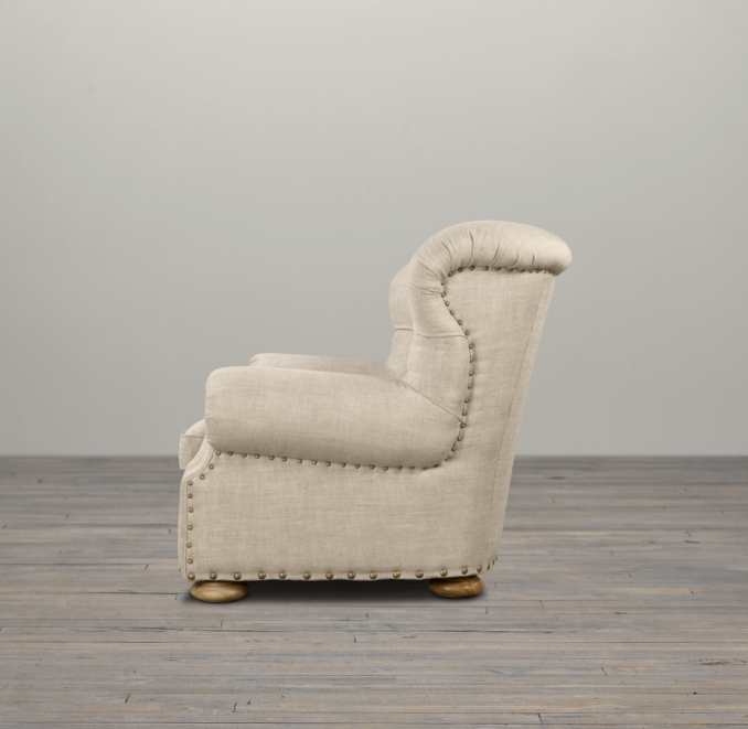 6' Churchill Upholstered Sofa with Nailheads