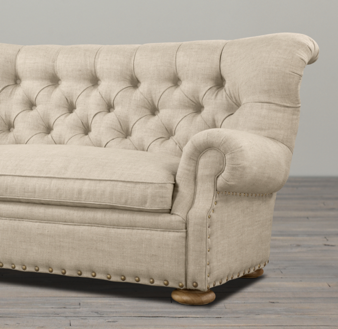 Churchill Upholstered Sofas with Nailheads