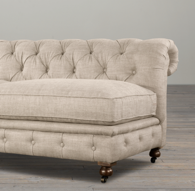 84" Kensington Upholstered Armless Sofa