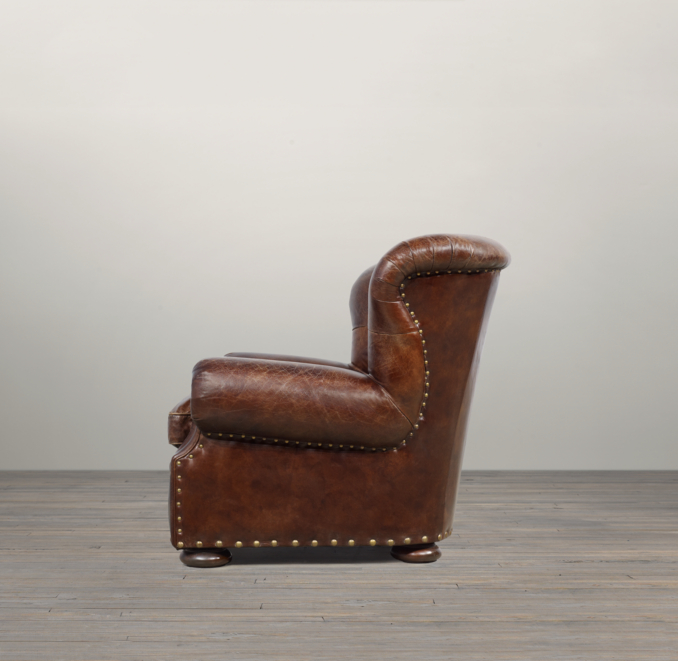 5' Churchill Leather Sofa
